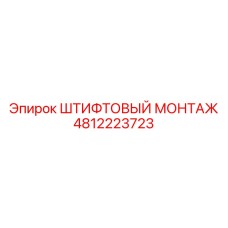 4812223723 ШТИФТОВЫЙ МОНТАЖ Epiroc