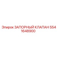 5541648900 ЗАПОРНЫЙ КЛАПАН Epiroc