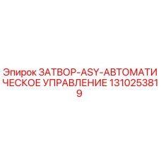 1310253819 ЗАТВОР-ASY-АВТОМАТИЧЕСКОЕ УПРАВЛЕНИЕ Epiroc