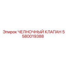 5580019388 ЧЕЛНОЧНЫЙ КЛАПАН (Epiroc)