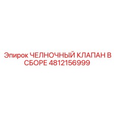 4812156999 ЧЕЛНОЧНЫЙ КЛАПАН В СБОРЕ Epiroc