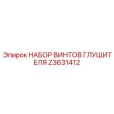 Z3631412 Набор винтов глушителя Эпирок