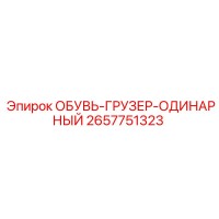 2657751323 ОБУВЬ-ГРУЗЕР-ОДИНАРНЫЙ Epiroc