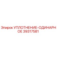 39317581 УПЛОТНЕНИЕ-ОДИНАРНОЕ Epiroc