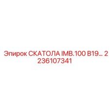 2236107341 СКАТОЛА IMB.100 B19 Epiroc