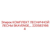 2205831664 КОМПЛЕКТ ЛЕСНИЧНОЙ ЛЕСНЫ SKAVENGE Epiroc