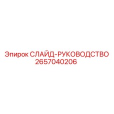 2657040206 СЛАЙД-РУКОВОДСТВО Epiroc