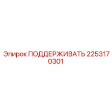 2253170301 ПОДДЕРЖИВАТЬ Epiroc