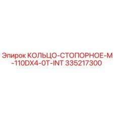 335217300 КОЛЬЦО-СТОПОРНОЕ-M-110DX4-0T-INT Эпирок