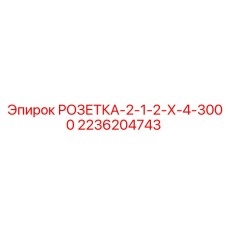 2236204743 РОЗЕТКА-2-1-2-Х-4-3000 Epiroc