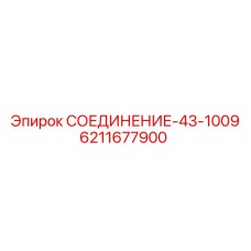 6211677900 СОЕДИНЕНИЕ-43-1009 ДЛЯ ГИДРОСИСТЕМ EPIROC