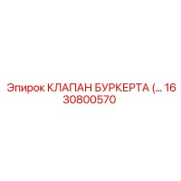 1630800570 КЛАПАН БУРКЕРТА Epiroc