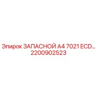2200902523 ЗАПАСНОЙ A4 7021 ECD Эпирок
