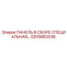 GS15862536 ПАНЕЛЬ В СБОРЕ СПЕЦИАЛЬНАЯ Epiroc