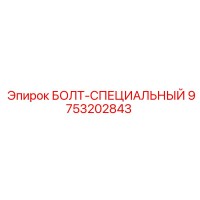 9753202843 БОЛТ-СПЕЦИАЛЬНЫЙ Epiroc