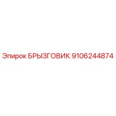 БРЫЗГОВИК 9106244874 Эпирок