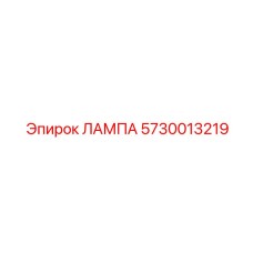 5730013219 ЛАМПА (Epiroc)