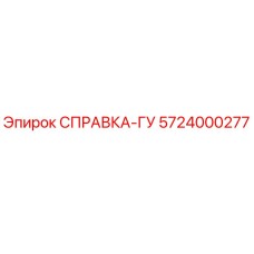 5724000277 СПРАВКА-ГУ Эпирок
