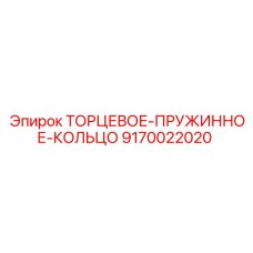 9170022020 ТОРЦЕВОЕ-ПРУЖИННОЕ-КОЛЬЦО Epiroc