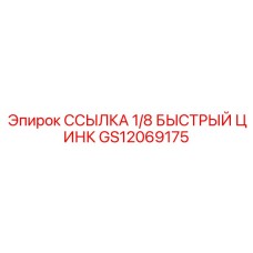GS12069175 ССЫЛКА 1/8 БЫСТРЫЙ ЦИНК Epiroc
