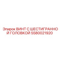 5580021920 ВИНТ С ШЕСТИГРАННОЙ ГОЛОВКОЙ Epiroc