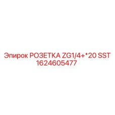 1624605477 РОЗЕТКА ZG1/4+*20 SST Epiroc