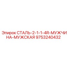9753240432 СТАЛЬ-2-1-1-4R-МУЖЧИНА-МУЖСКАЯ Epiroc