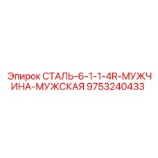 9753240433 СТАЛЬ-6-1-1-4R-МУЖЧИНА-МУЖСКАЯ Epiroc