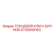 5730006163 ТОРЦЕВОЙ КЛЮЧ-БИТ-M30 Epiroc