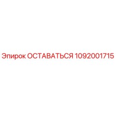 1092001715 ОСТАВАТЬСЯ Эпирок