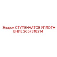 2657318214 СТУПЕНЧАТОЕ УПЛОТНЕНИЕ Epiroc