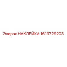 1613729203 НАКЛЕЙКА Epiroc