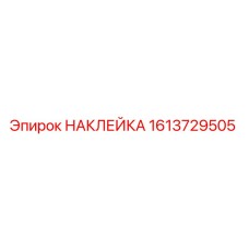 1613729505 НАКЛЕЙКА Epiroc