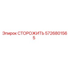 5726801565 СТОРОЖИТЬ Epiroc