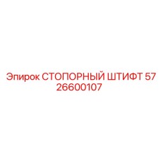 5726600107 СТОПОРНЫЙ ШТИФТ Epiroc