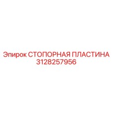 3128257956 СТОПОРНАЯ ПЛАСТИНА Epiroc