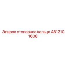 4812101608 стопорное кольцо Эпирок