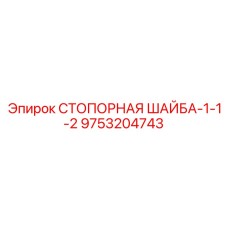 9753204743 СТОПОРНАЯ ШАЙБА-1-1-2 Epiroc