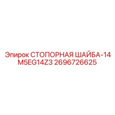 2696726625 СТОПОРНАЯ ШАЙБА-14M5EG14Z3 Epiroc