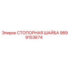9899153674 СТОПОРНАЯ ШАЙБА Epiroc