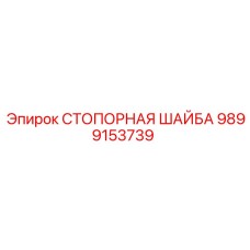 9899153739 СТОПОРНАЯ ШАЙБА Epiroc
