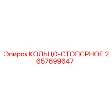 2657699647 КОЛЬЦО-СТОПОРНОЕ Epiroc