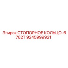 9245999921 СТОПОРНОЕ КОЛЬЦО-6782T Epiroc