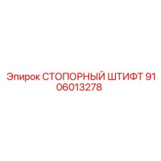 9106013278 СТОПОРНЫЙ ШТИФТ (Epiroc)
