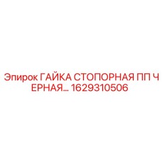 1629310506 ГАЙКА СТОПОРНАЯ ПП ЧЕРНАЯ Epiroc