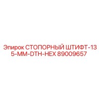 89009657 СТОПОРНЫЙ ШТИФТ-135-MM-DTH-HEX Epiroc