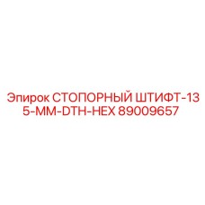 89009657 СТОПОРНЫЙ ШТИФТ-135-MM-DTH-HEX Epiroc