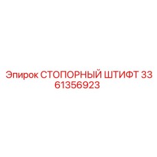3361356923 СТОПОРНЫЙ ШТИФТ Epiroc