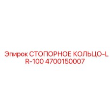 4700150007 СТОПОРНОЕ КОЛЬЦО-LR-100 Эпирок