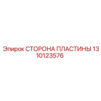 1310123576 СТОРОНА ПЛАСТИНЫ (Epiroc)